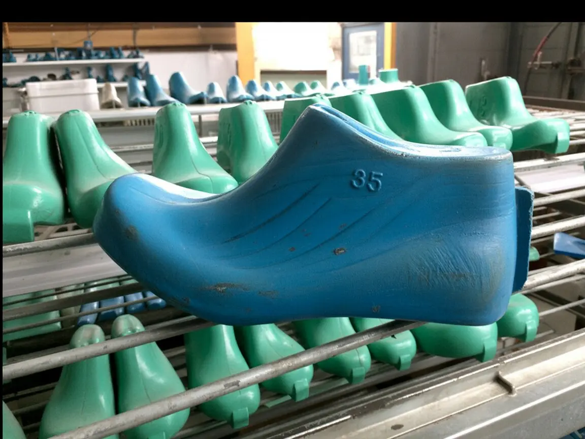 a blank barefoot shoe last inside a barefoot shoe workshop