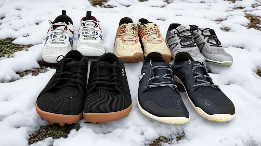 Various barefoot shoe options suitable for seniors