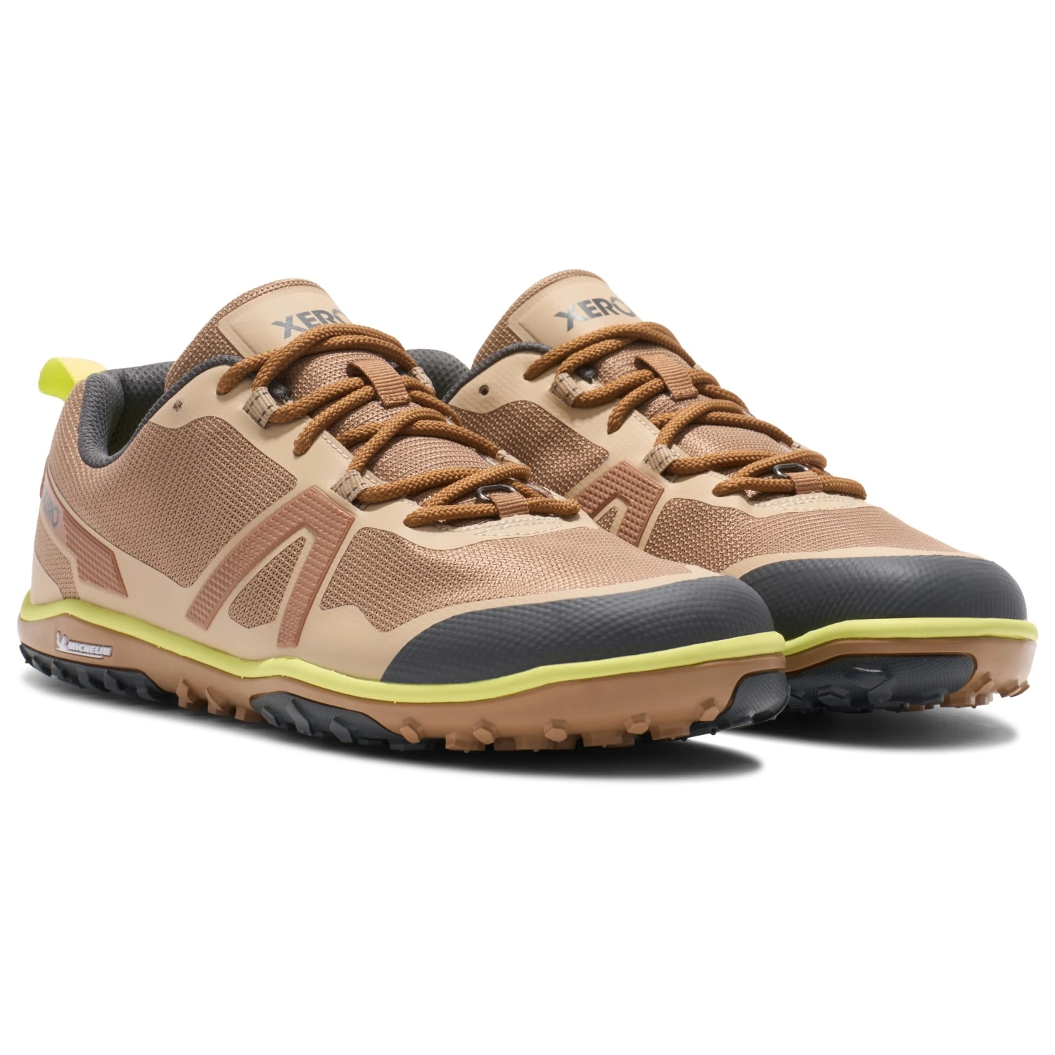 Xero Scrambler Low EV barefoot trail shoe with 12-14mm stack height for plantar fasciitis early recovery and zero-drop biomechanics