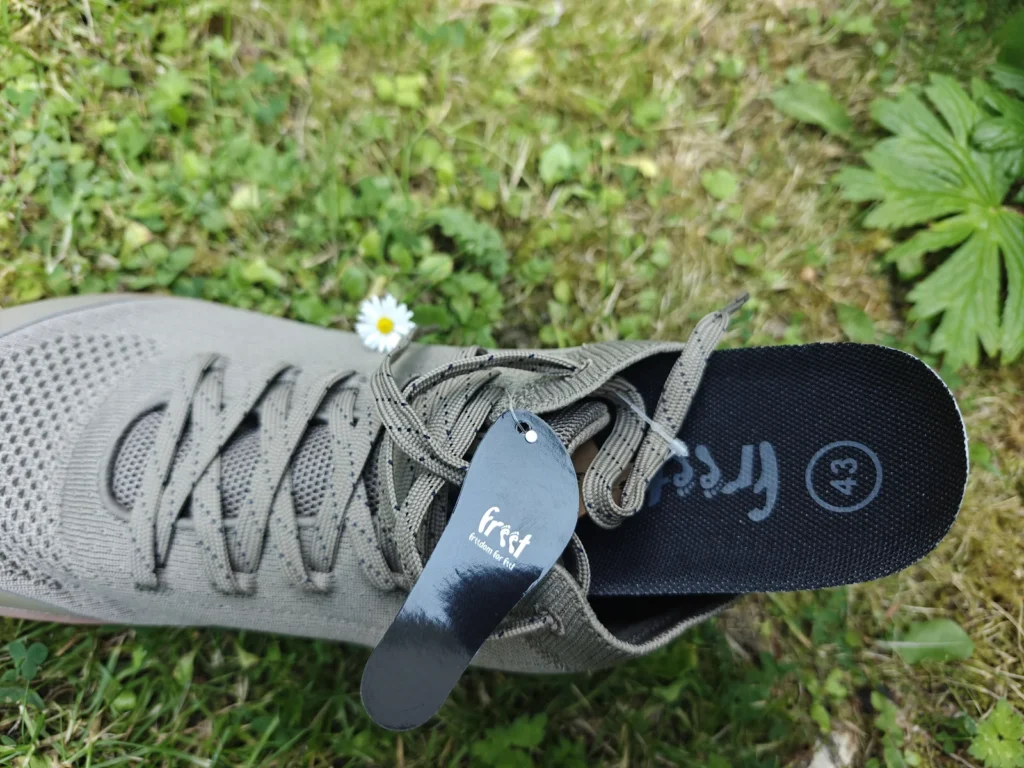 Freet Danum: The insole viewed from above.
