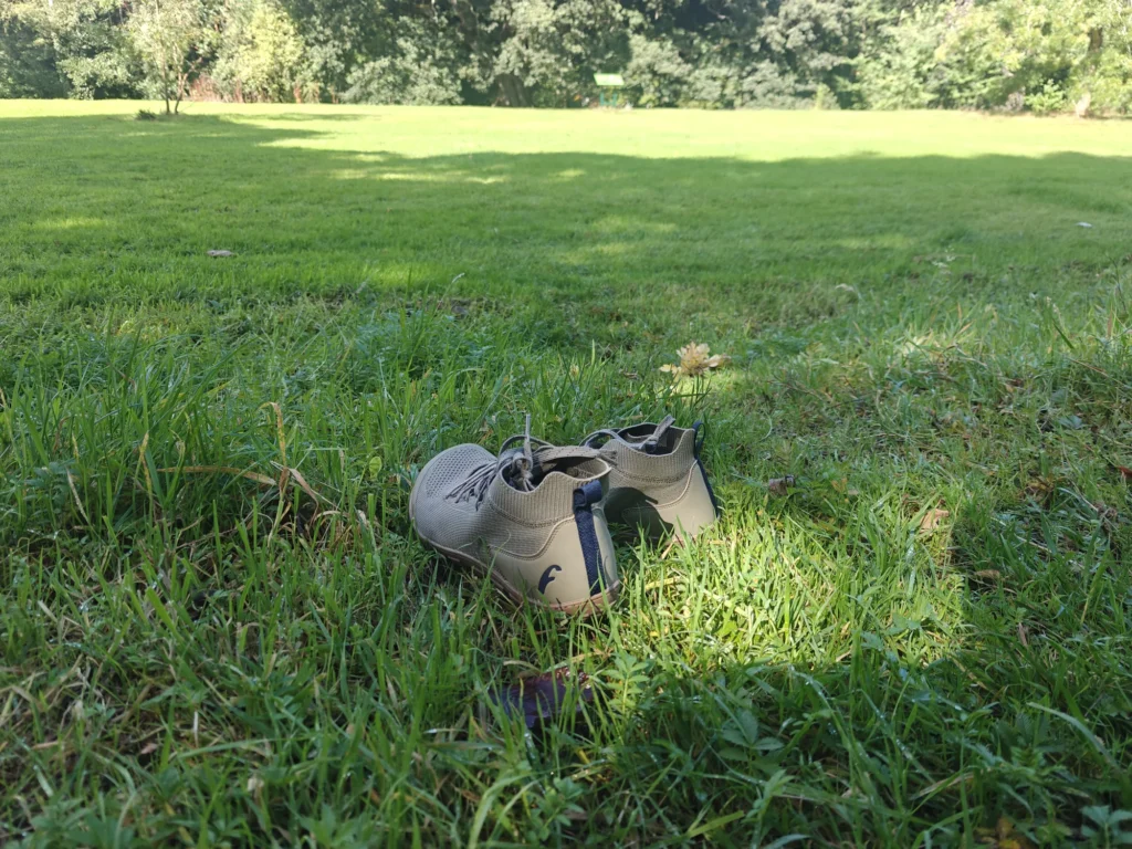 Freet Danum: The worn pair on grass.