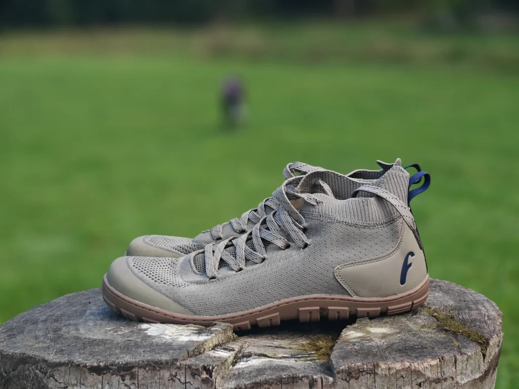 Freet Danum: The toe bumper and knit upper.